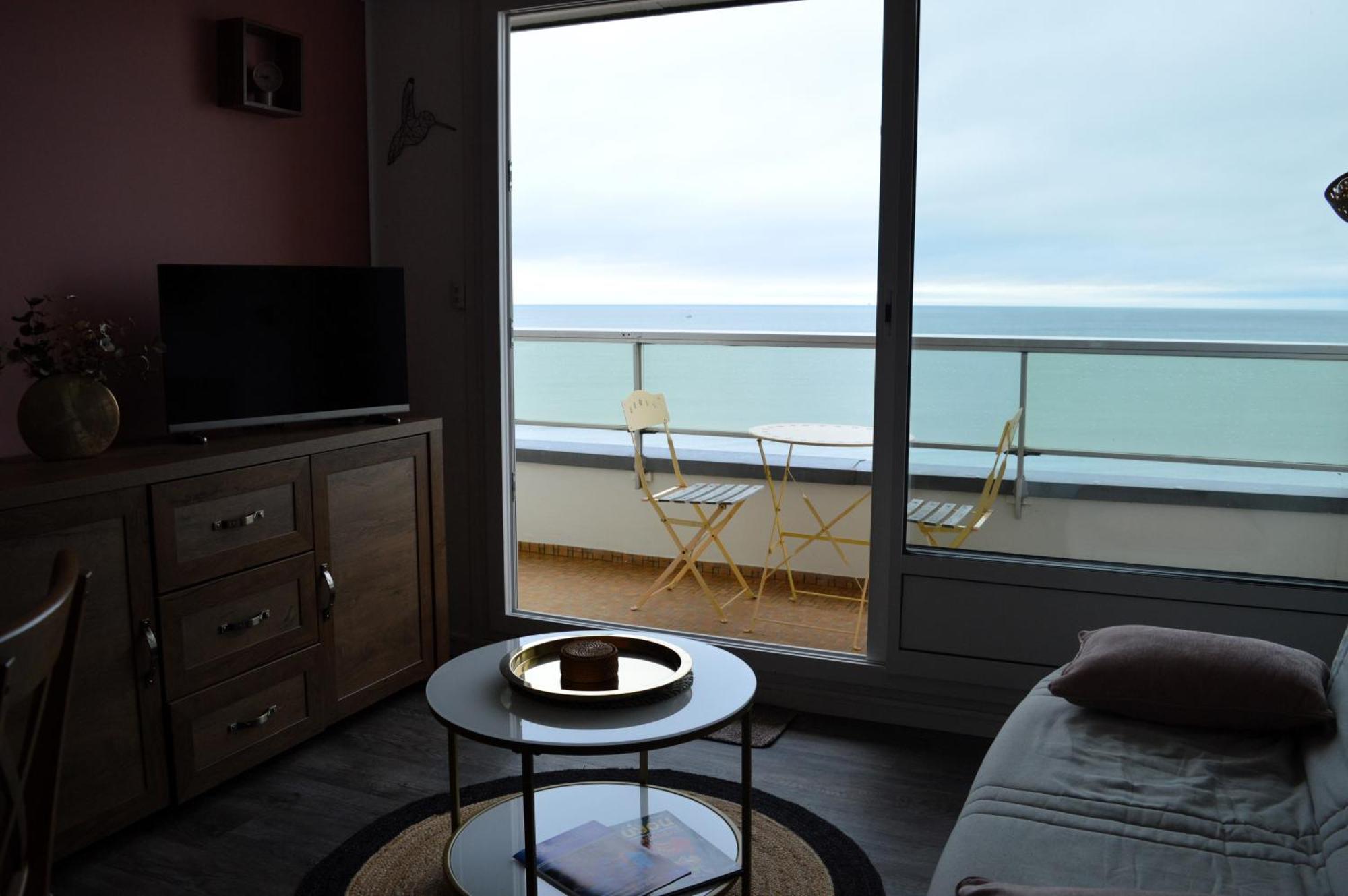L'Esperluette - Magnifique Vue Mer Et Balcon Courseulles-sur-Mer Dış mekan fotoğraf